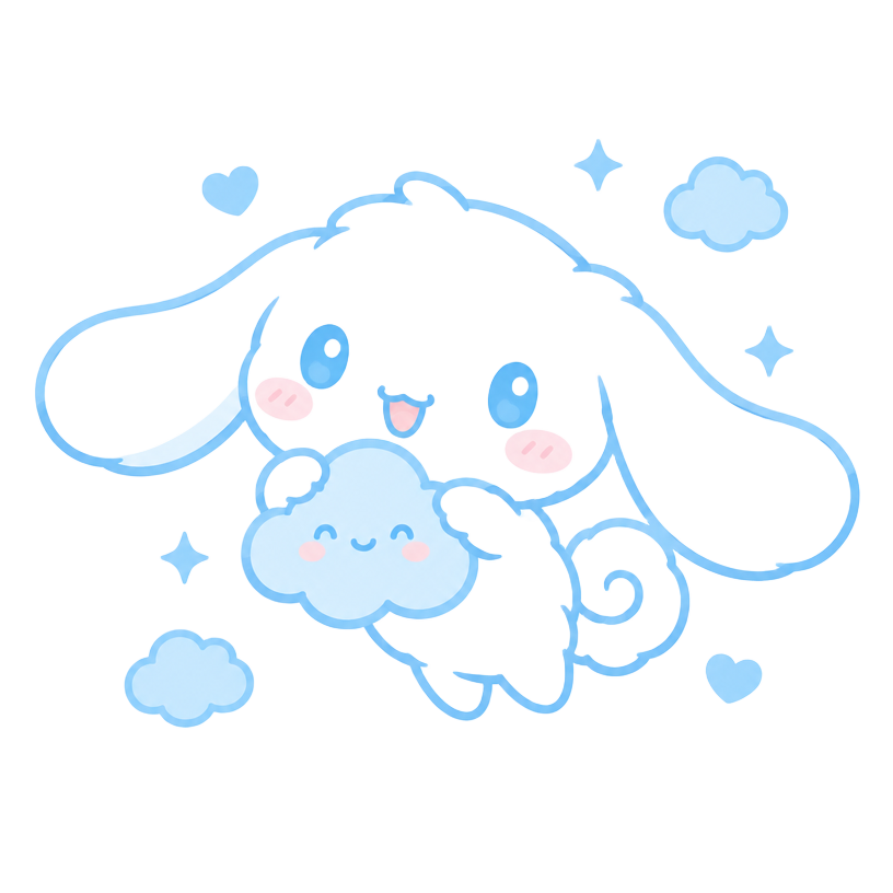 A fluffy cloud puppy